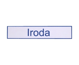 TÁBLA MŰANYAG 20X4.5CM "IRODA"